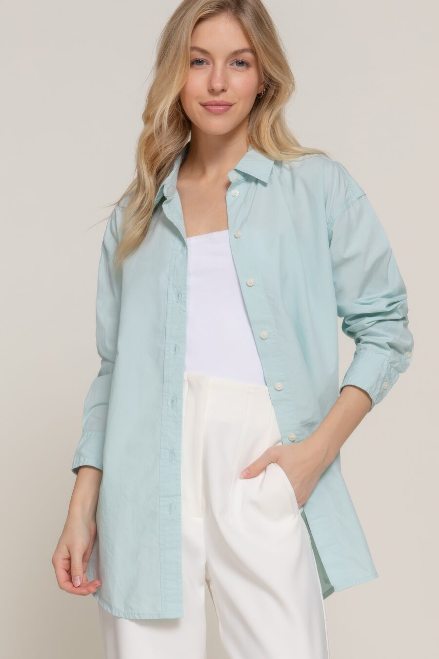 Long sleeve loose fit shirt