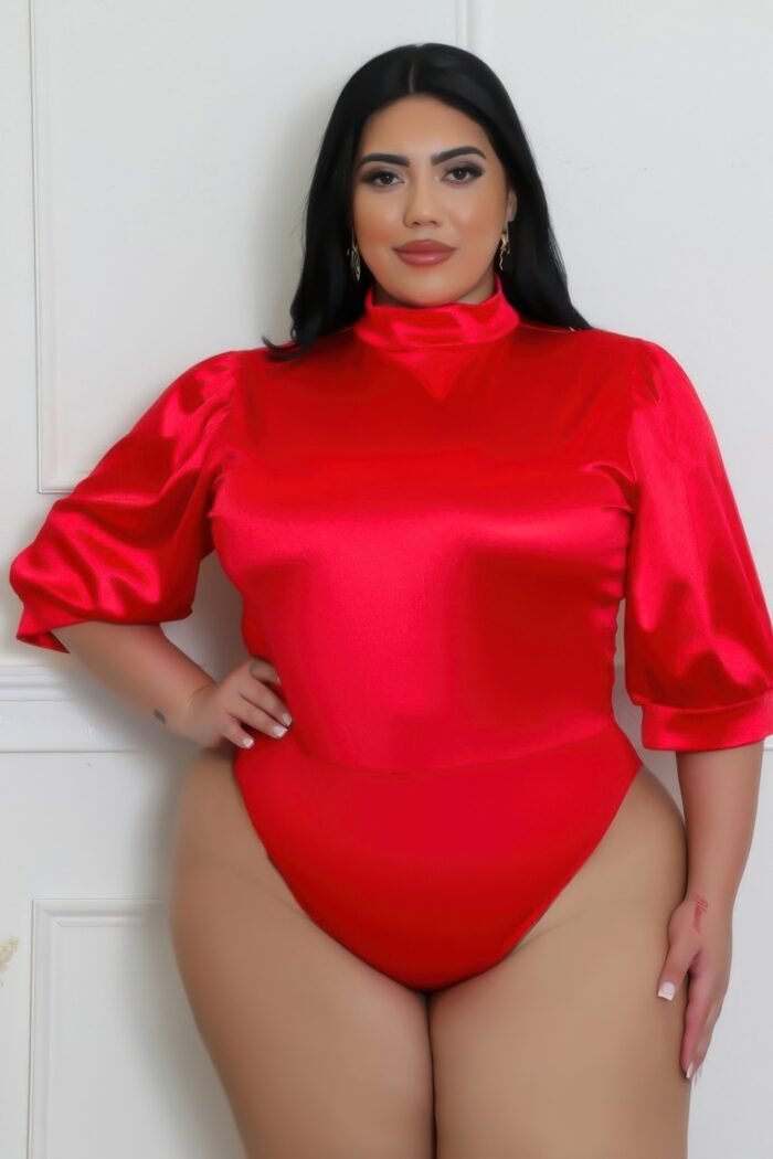 Two piece set, semi-stretch bodysuit
