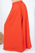Large Hem Wide Leg Pleated Solid Pants - Image 20