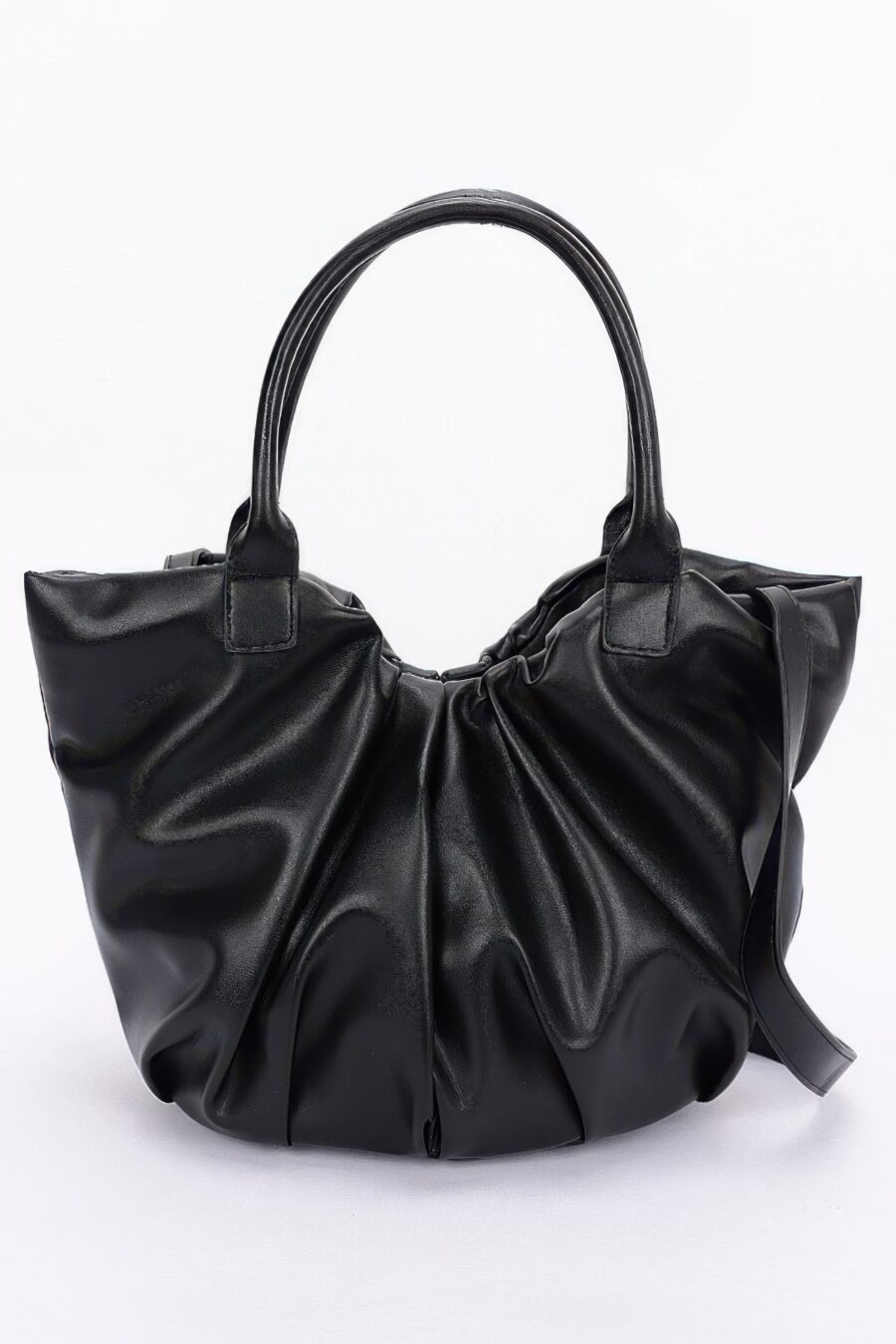 Faux leather tote bag