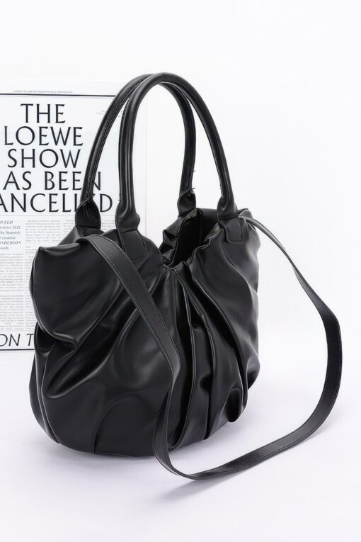 Faux Leather Tote Bag - Image 3