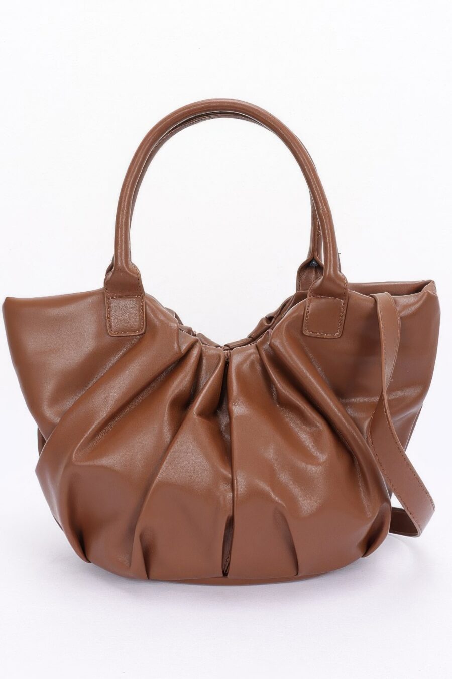 Faux leather tote bag