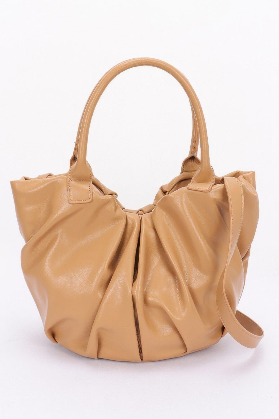 Faux leather tote bag