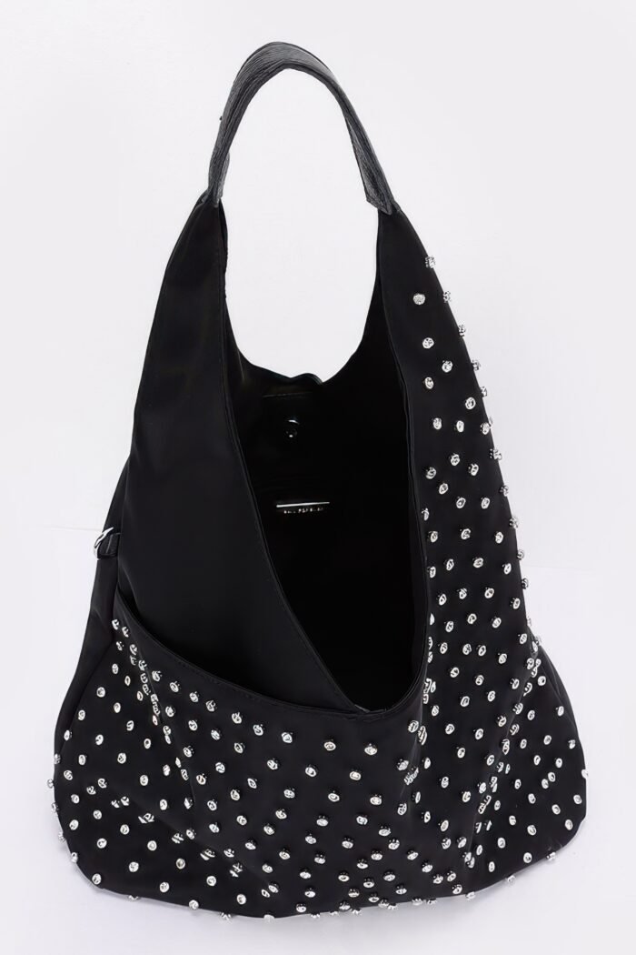 Rhinestone studded bindle bag - image 3