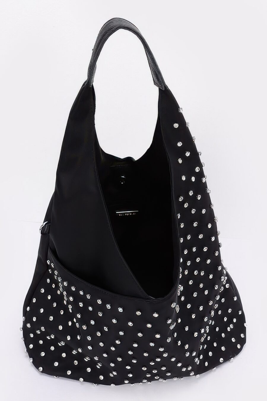 Rhinestone studded bindle bag