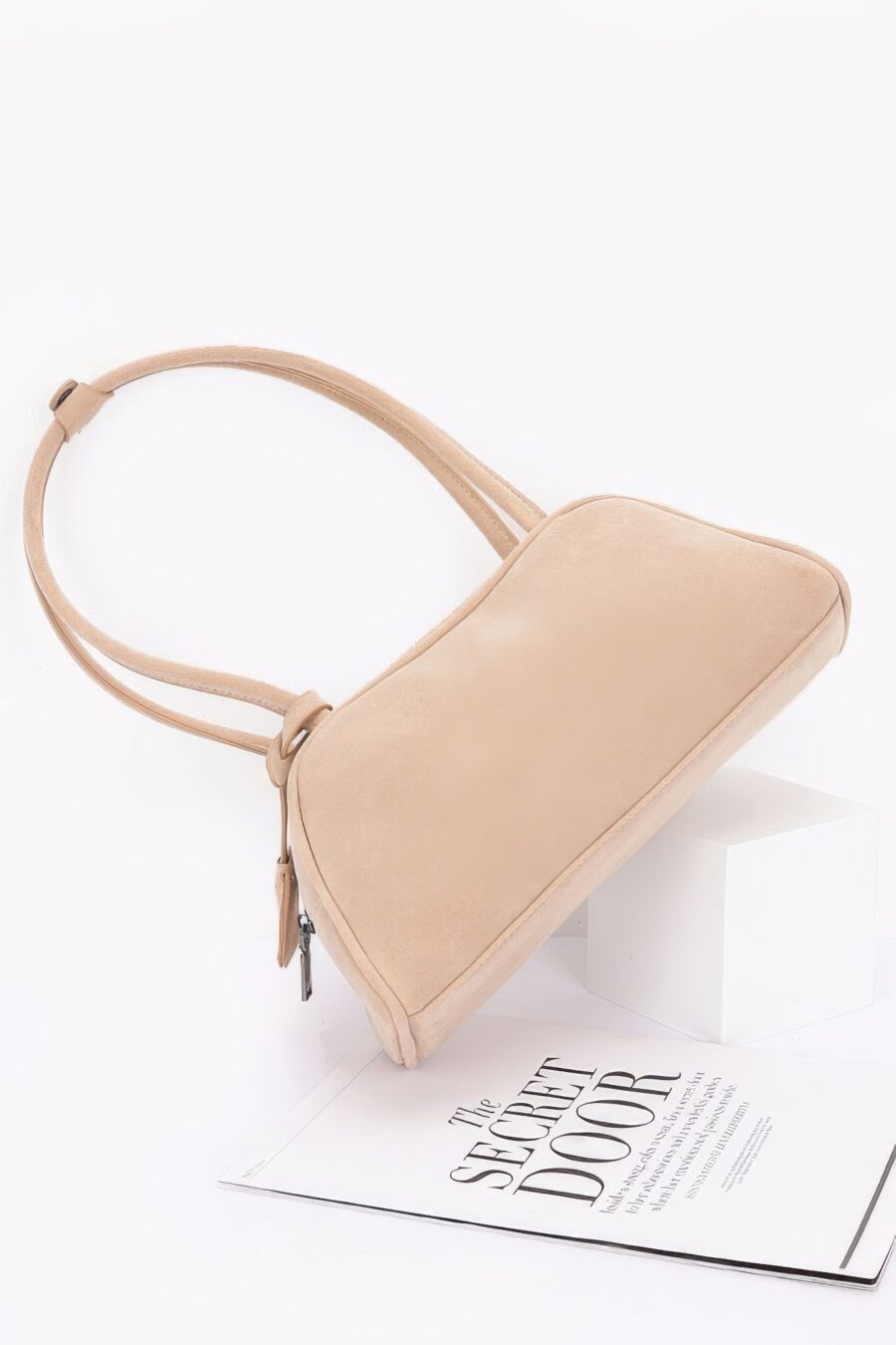 Faux suede sport bag