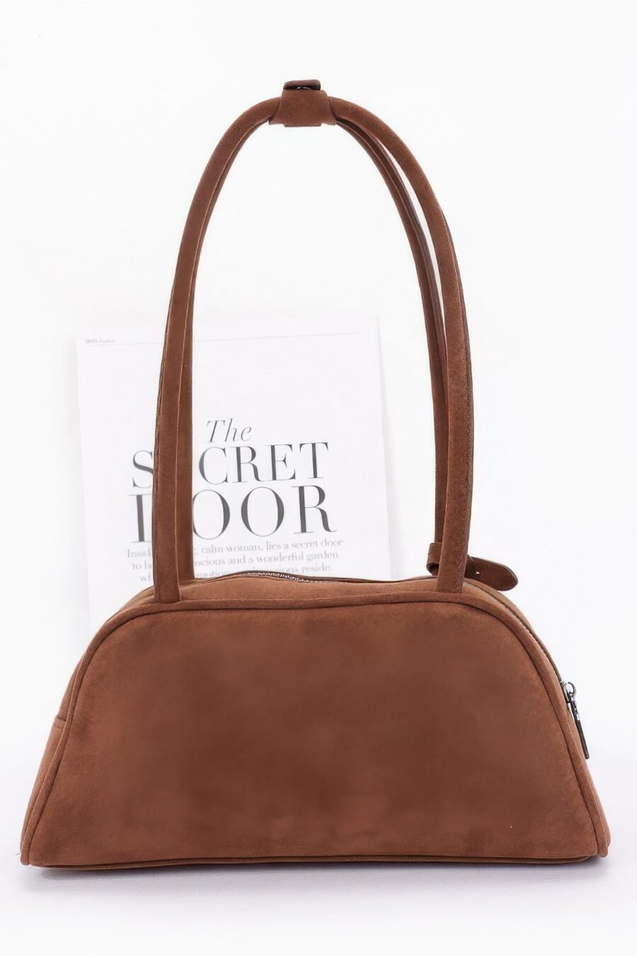 Faux suede sport bag