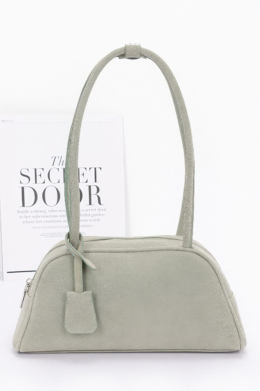 Faux suede sport bag