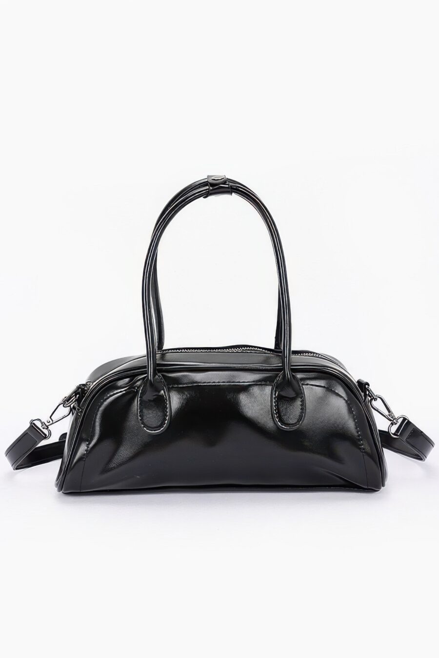 Faux leather sport bag