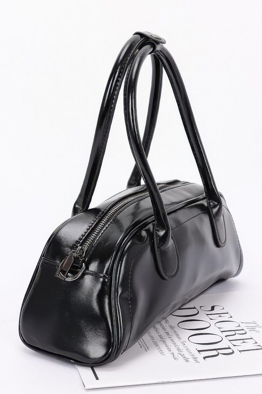 Faux leather sport bag