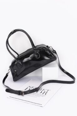 Faux Leather Sport Bag
