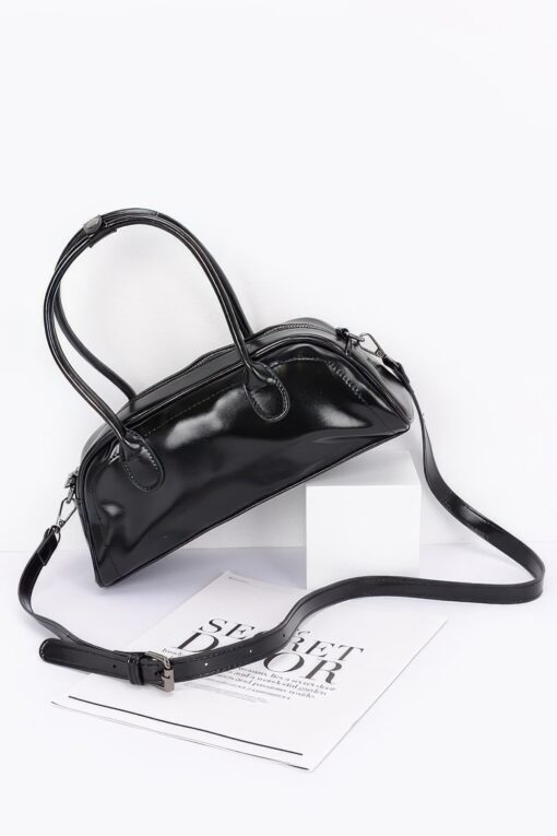 Faux Leather Sport Bag - Image 3