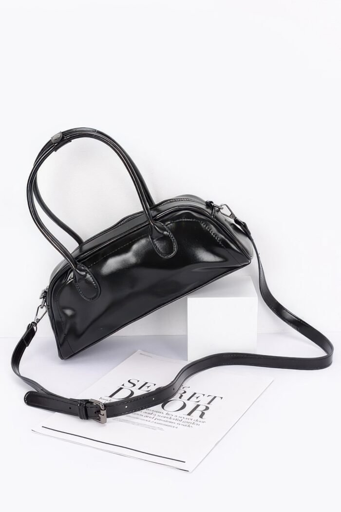Faux Leather Sport Bag - Image 3