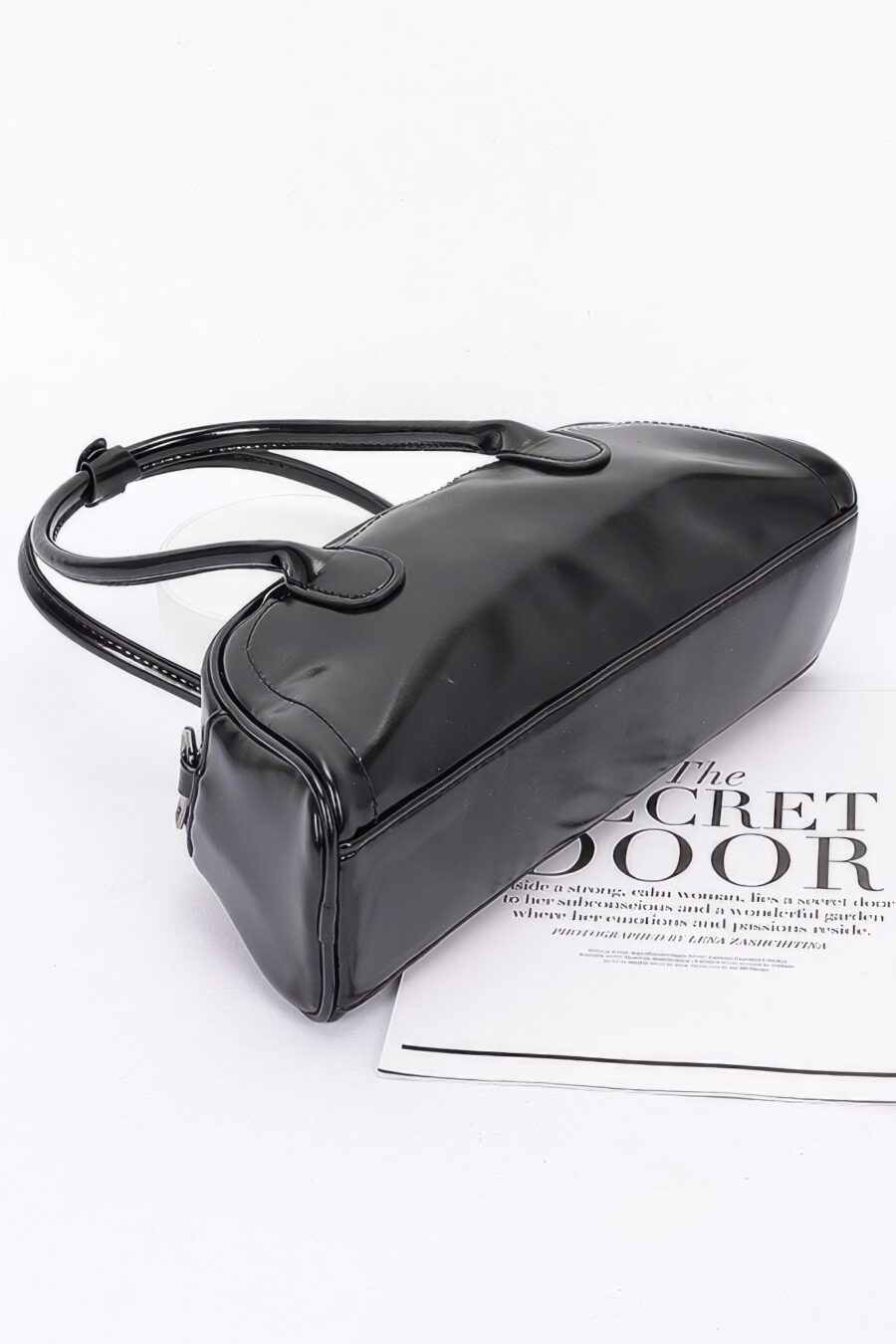 Faux leather sport bag