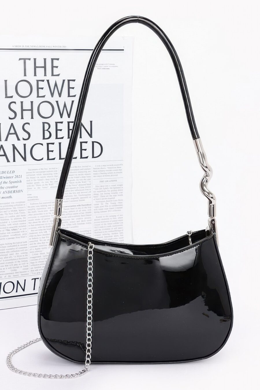 Enamel shoulder bag