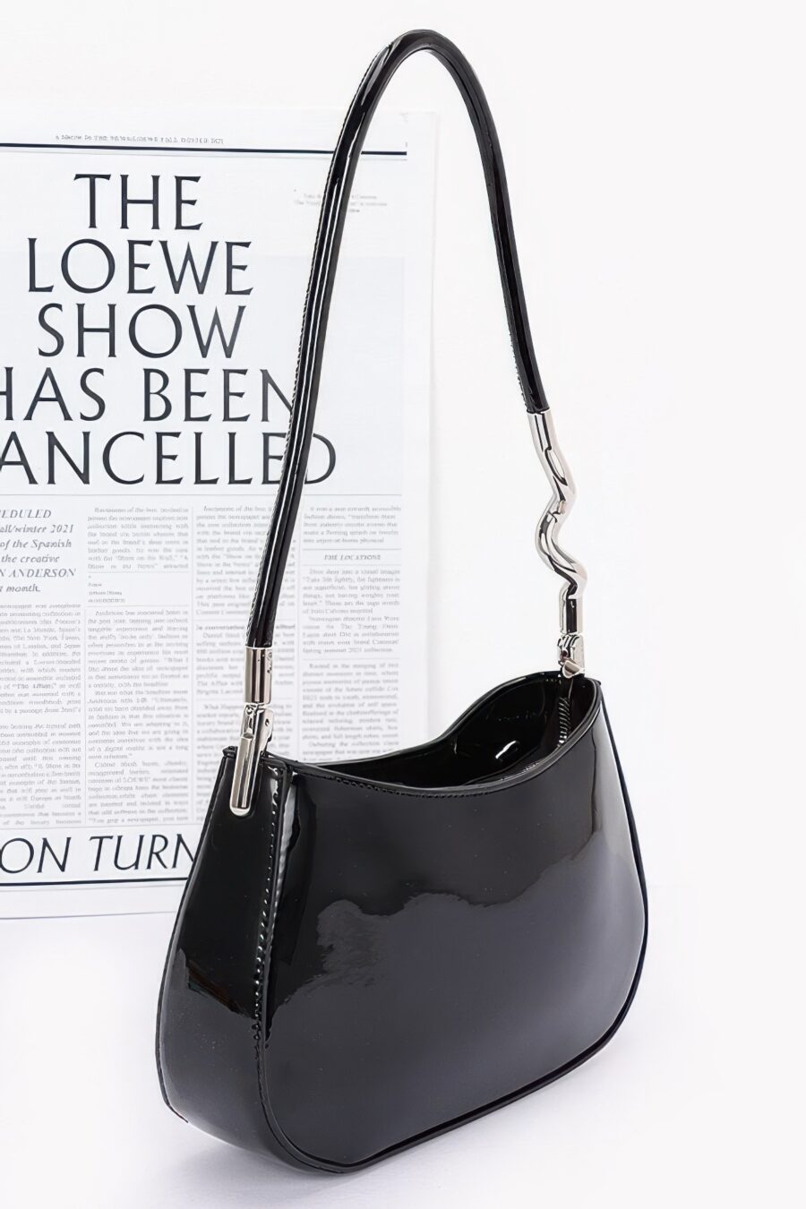 Enamel shoulder bag