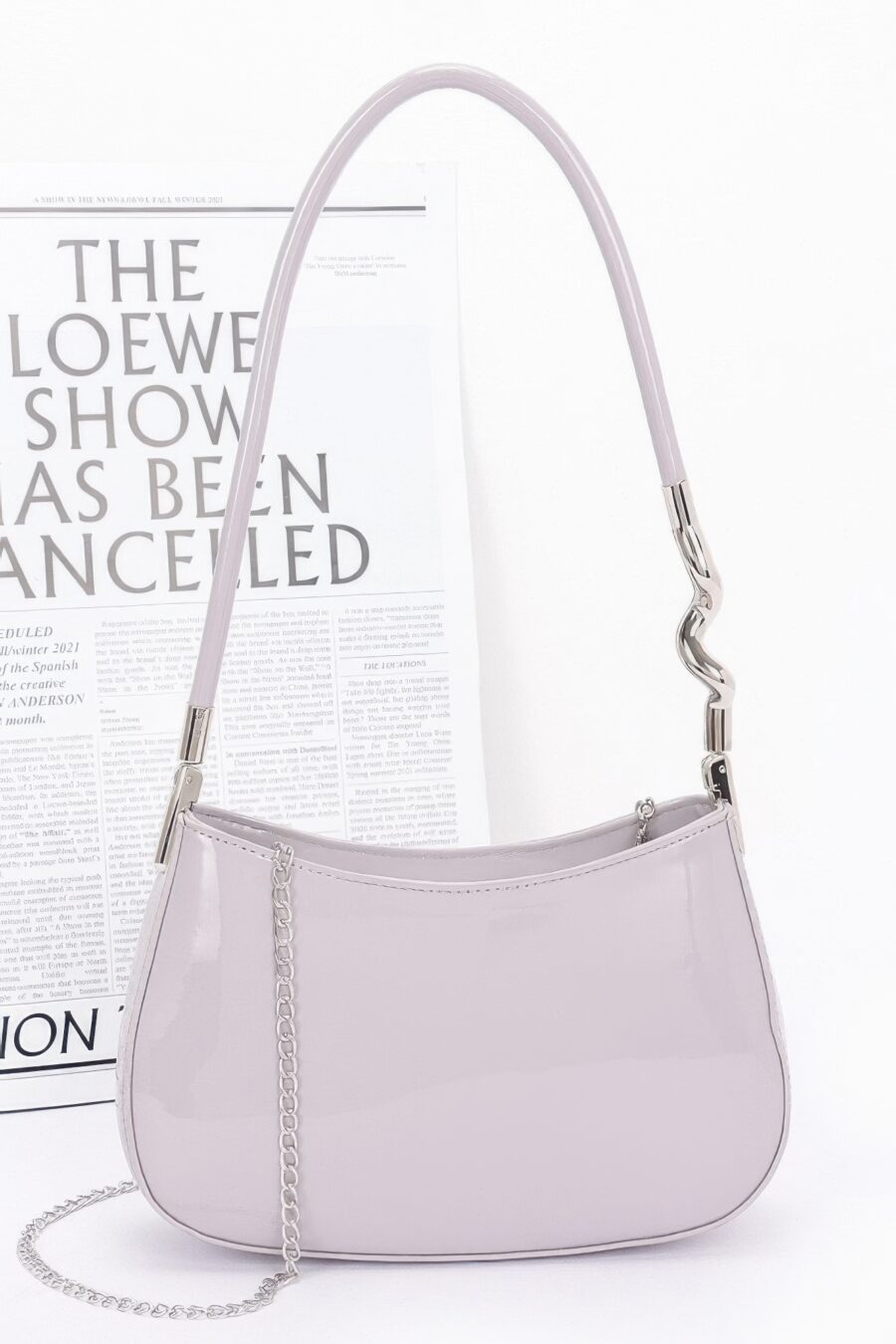 Enamel shoulder bag