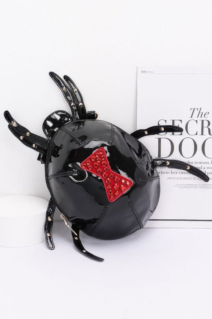 Enamel spider novelty bag