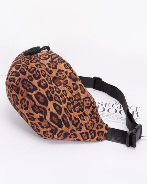 faux suede leo crossbody bag