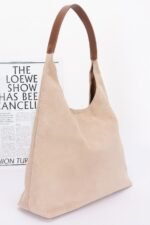 Faux Suede Bindle Bag W/ Pouch - Image 2