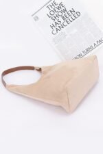 Faux Suede Bindle Bag W/ Pouch - Image 3