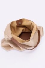 Faux Suede Bindle Bag W/ Pouch - Image 4