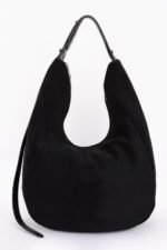 Faux Suede Bindle Bag - Image 2