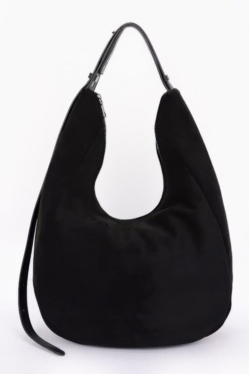 Faux Suede Bindle Bag - Image 2