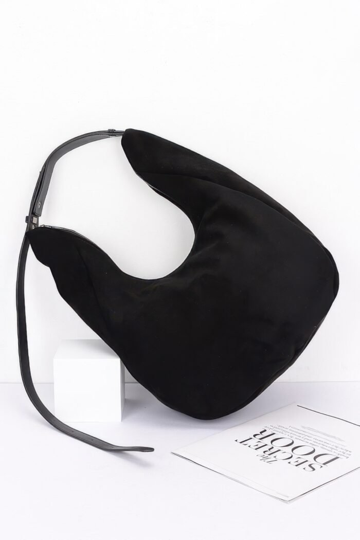 Faux suede bindle bag - image 3