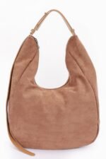 Faux Suede Bindle Bag - Image 4