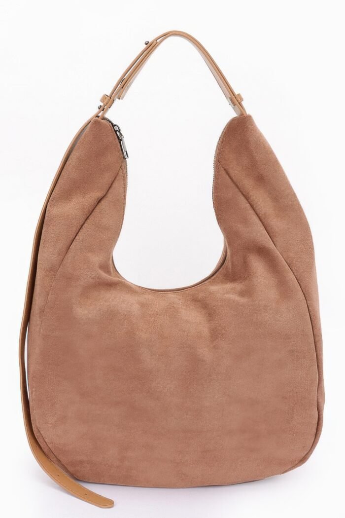 Faux suede bindle bag - image 4