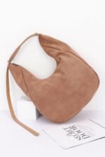 Faux Suede Bindle Bag - Image 6
