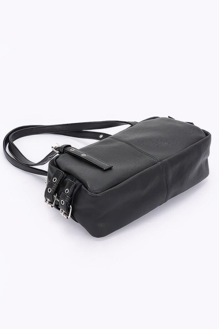 Faux leather sport bag