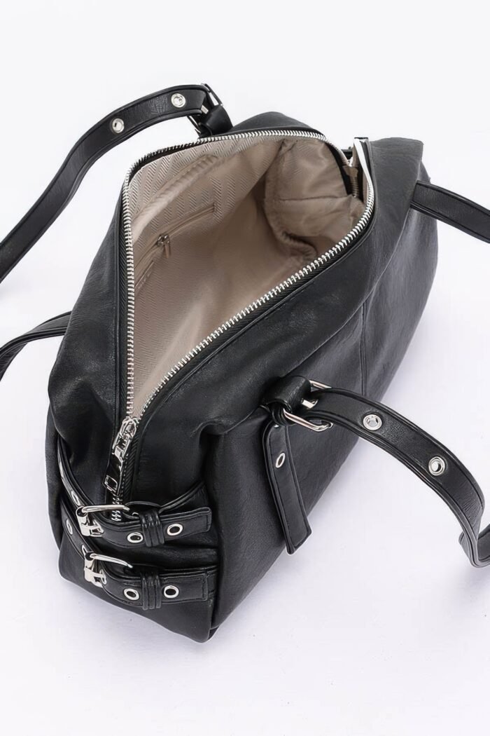 Faux leather sport bag