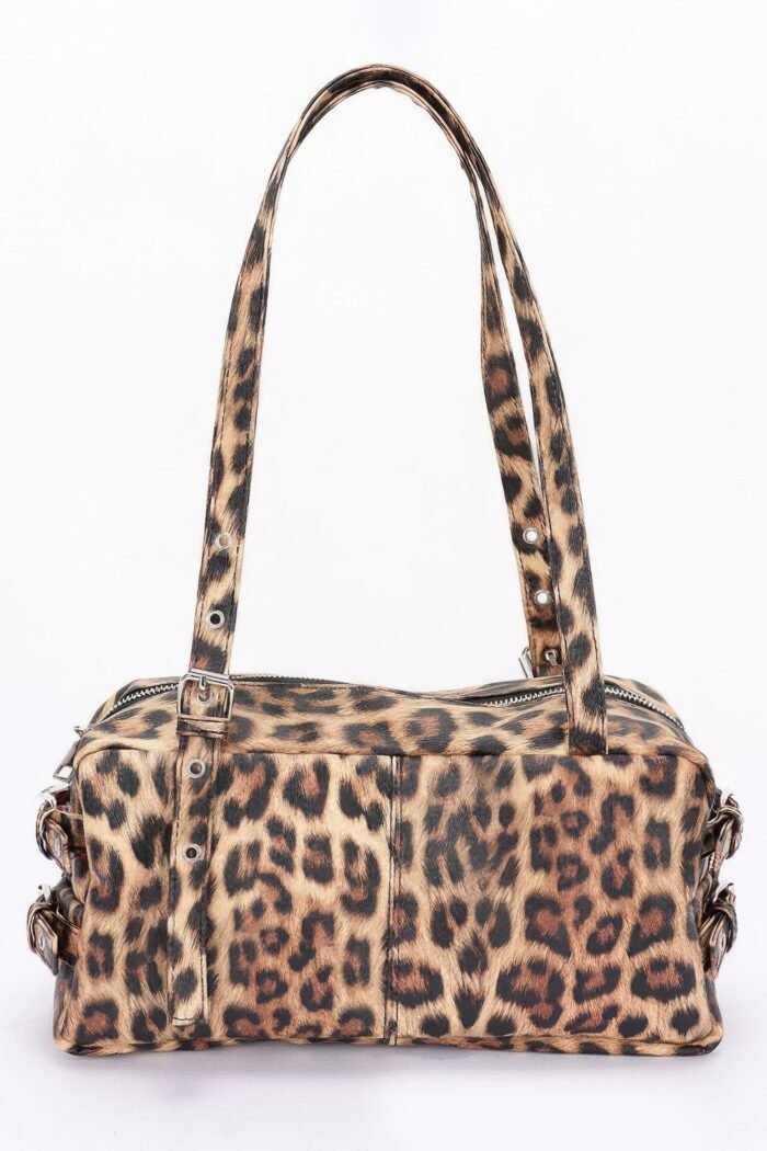 Faux leather sport bag