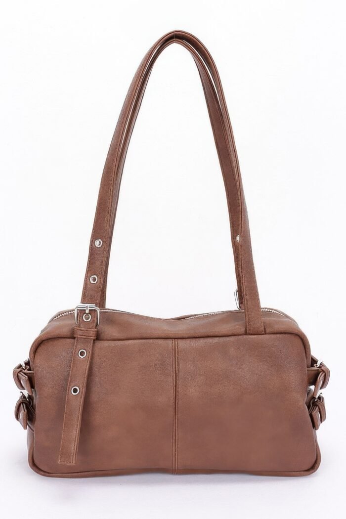 Faux leather sport bag