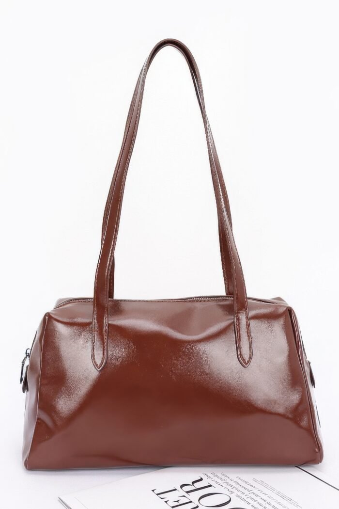 Faux leather sport bag
