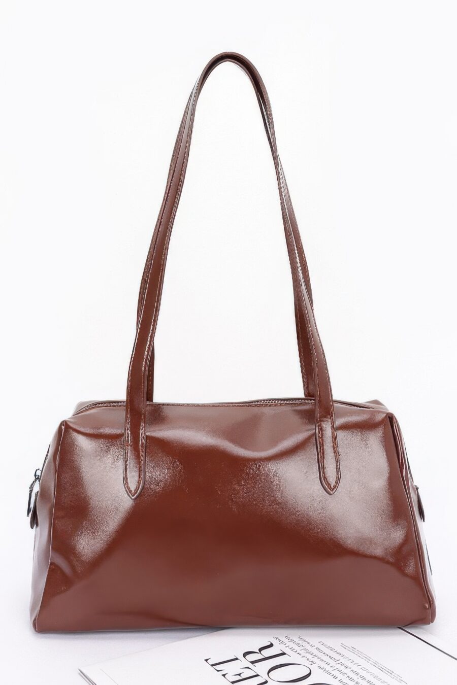 Faux leather sport bag