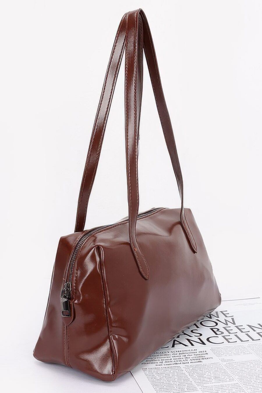 Faux leather sport bag