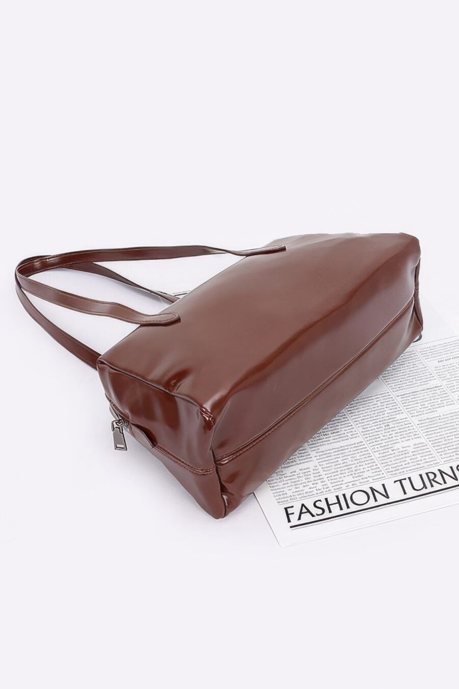 Faux leather sport bag