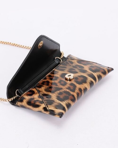 enamel envelope clutch