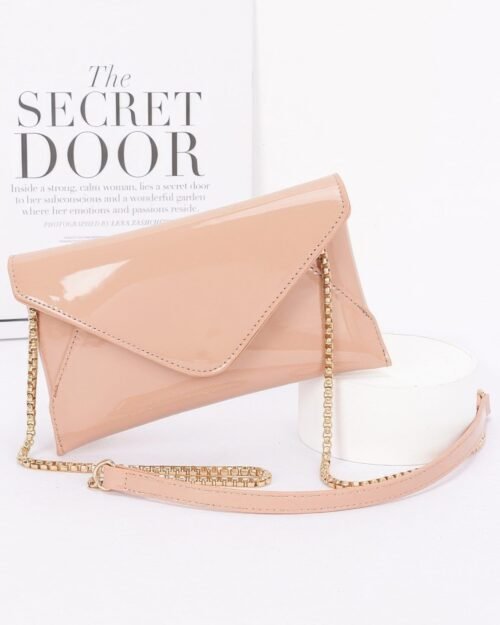 enamel envelope clutch