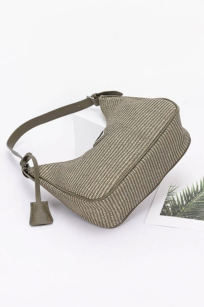 Faux leather shoulder bag