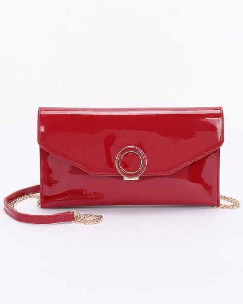 Patent Leather Flap Crossbody Bag