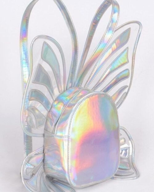 shiny butterfly inspired unique backpack