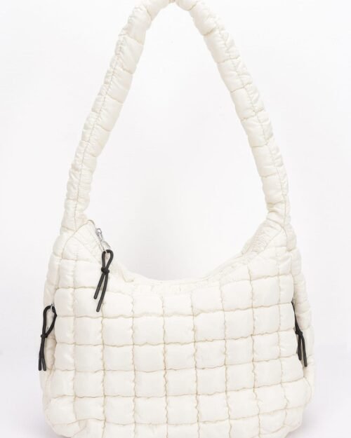 quilted nylon padded crossbody bag