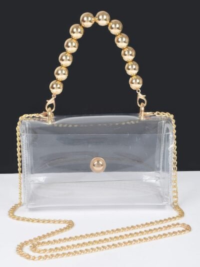 See Through Clutch Bag | Transparent CCB Handle Clutch