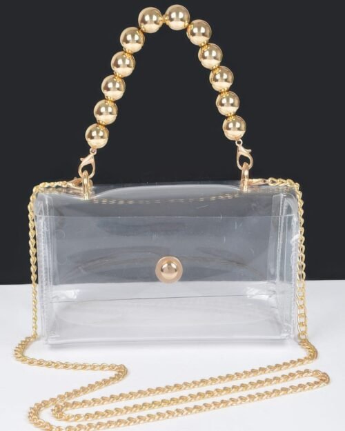 Transparent Ccb Handle Flap Clutch