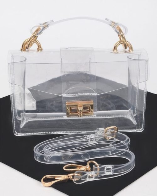Transparent Top Handle Shoulder Bag