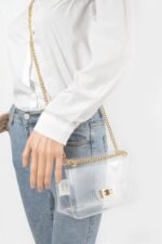 Transparent Flap Crossbody Bag - Image 2